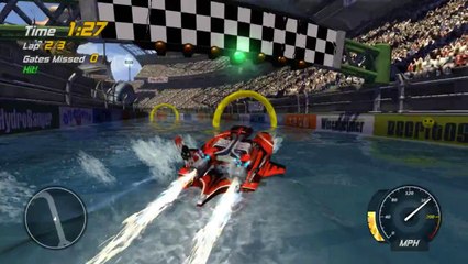 Hydro Thunder Hurricane Tsunami Bowl Ring Master w Thresher Trailer