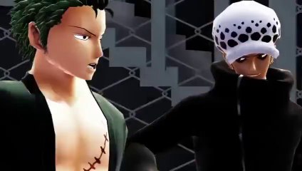 【MMDワンピ】ローとゾロの剣士コンビで「GLIDE」 (1)