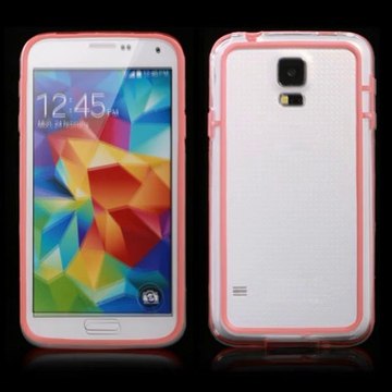 Hytparts.com-Hard Plastic and TPU Slim Bumper Case for Samsung Galaxy S5 i9600