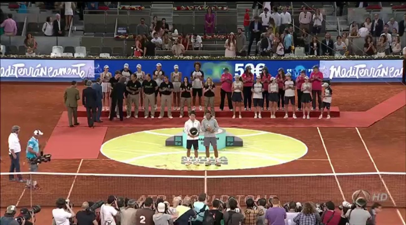 2014 Madrid Open Trophy Ceremony