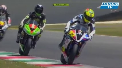 Premature celebration loses race for Italian motorcycle champ Riccardo Russo