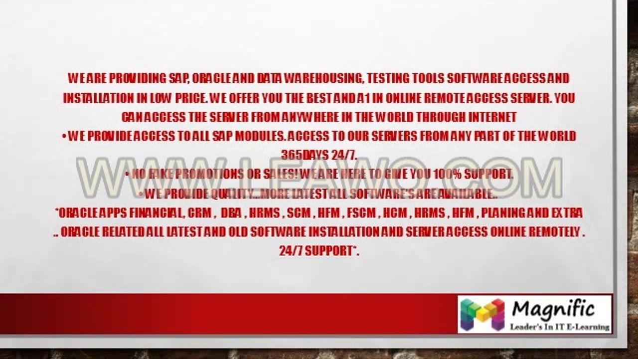 Oracle apps technical online training in Australia