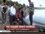 Baraj Suları Haydaroba Köy Yolunu Yuttu, Ulaşım Sandalla Sağlanıyor