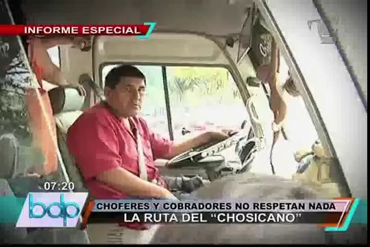 La ruta del Chosicano : Choferes y cobradores no respetan nada