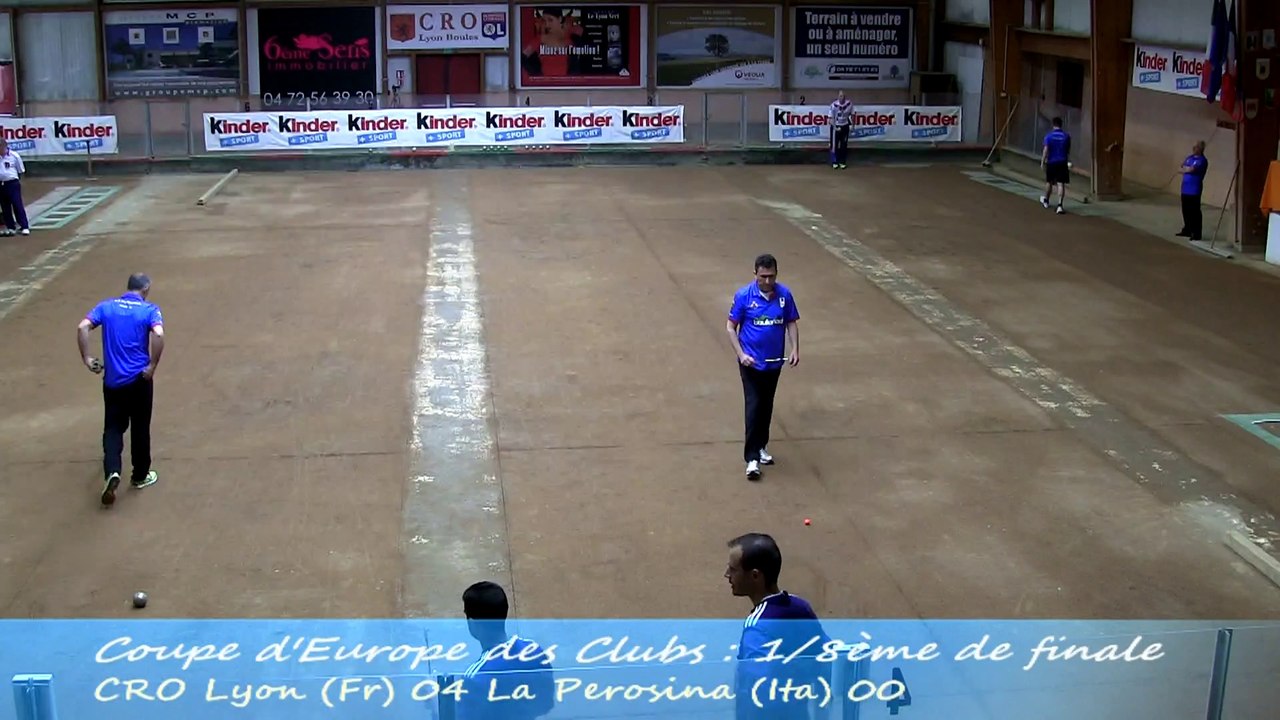 Second tour intégral, CRO Lyon vs La Perosina, Huitième de finale aller, Coupe d'Europe 2014