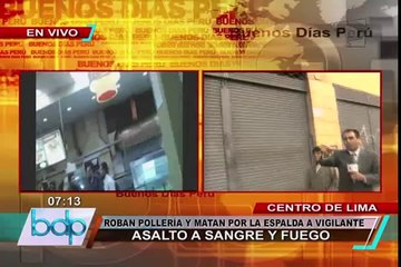 Vigilante murió baleado en asalto a pollería del Cercado de Lima