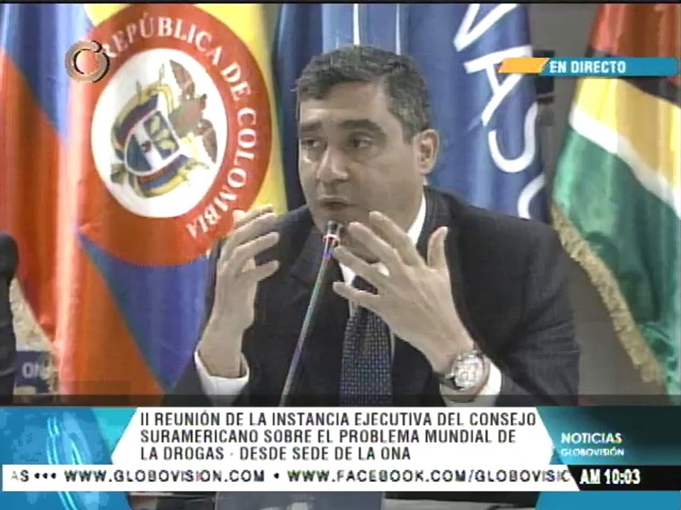 Rodríguez Torres realizó un llamado a articular más esfuerzos en la Unasur contra las drogas