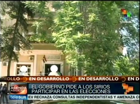 Inician campañas electorales presidenciales de Siria