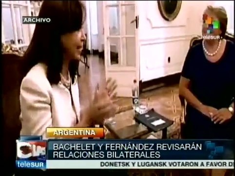 Pdta. Cristina recibe a su par chilena, Michelle Bachelet