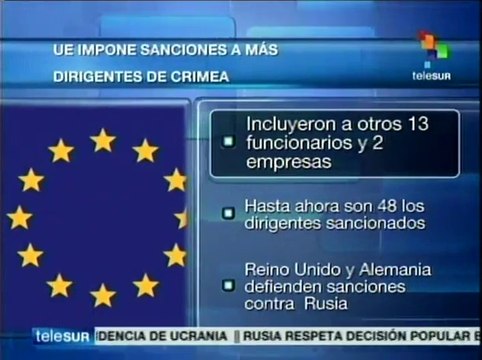 UE decide imponer sanciones contra otros 13 dirigentes en Crimea