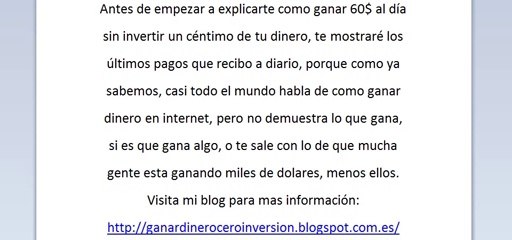 Gana dinero en internet sin inversión