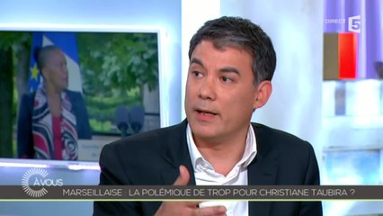 Polémique sur la Marseillaise et Taubira, Olivier Faure (PS) répond à Florian Philippot (FN) - C à vous - 12/05/2014