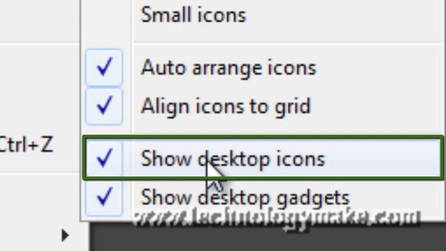how to hide and show desktop icons in windows 7 in urdu language.