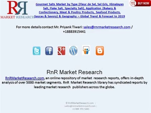 Gourmet Salts Market 2019 by Type (Fleur de Sel, Sel Gris, Himalayan Salt, Flake Salt, Specialty Salt)