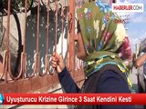 Uyuşturucu Krizine Girince 3 Saat Kendini Kesti