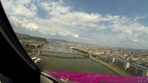 UN pilote d'Airbus fait un rase-motte au dessus du Danube : vue magique!