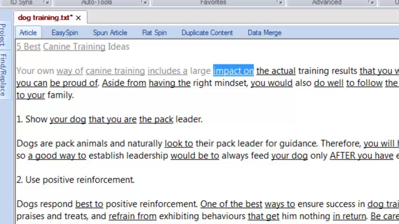 5.Working with the Spinner - Rewriting an Article-TBS 2-5
