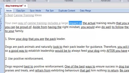 5.Working with the Spinner - Rewriting an Article-TBS 2-5