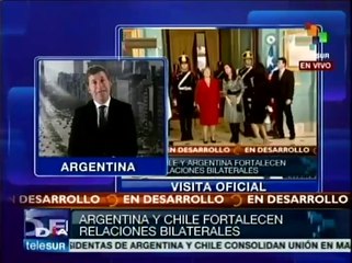 Presidenta Bachelet visita Argentina; objetivo, fortalecer relaciones