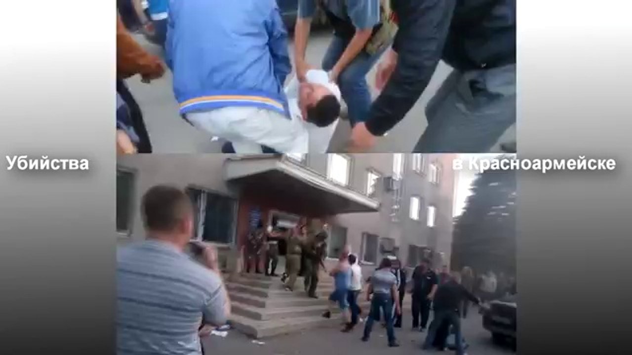 Graphic video: Ukraine's National Guard opens fire on unarmed civilians 05/11/2014