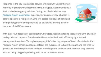 Quality Property Management from Parkgate Aspen