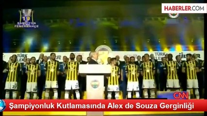 Şampiyonluk Kutlamasında Alex de Souza Gerginliği