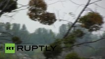 Video: Ukraine army helicopter flying low over Slavyansk during 'special op'