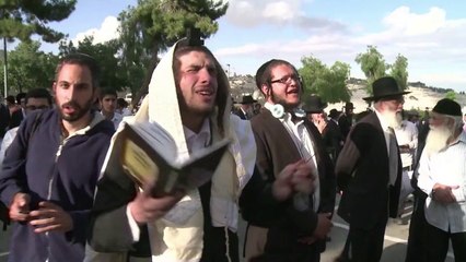 Judíos ultraortodoxos protestan por Cenáculo