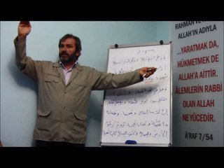 Mehmet Arslan ile Kuran Arapçası Dersleri 1.Bölüm (07 Mayıs 2014)