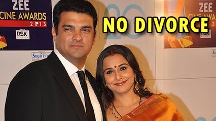 Vidya Balan Clarifies About Her Rumored Divorce