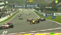 F1 - Accidente brutal Alonso-Barrichello 2012 Bélgica SPA