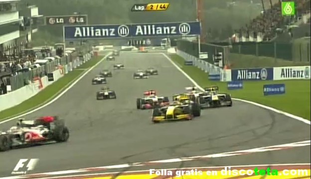 F1 - Accidente brutal Alonso-Barrichello 2012 Bélgica SPA