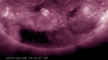 'Square' Hole In Sun Blows High-Speed Solar Wind