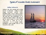 Types of wooden boats Indonesia
