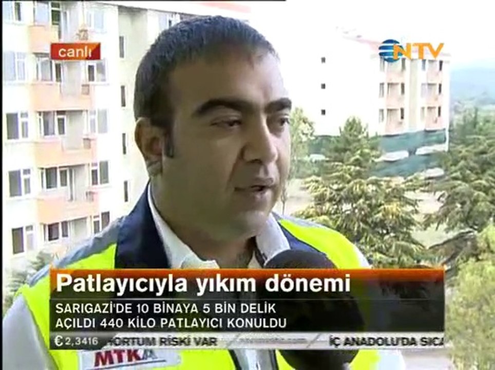 MAB Yıkım Mehmet Ali Bulut Dinamitli Yıkım Kentsel Dönüşüm İlk Töreni