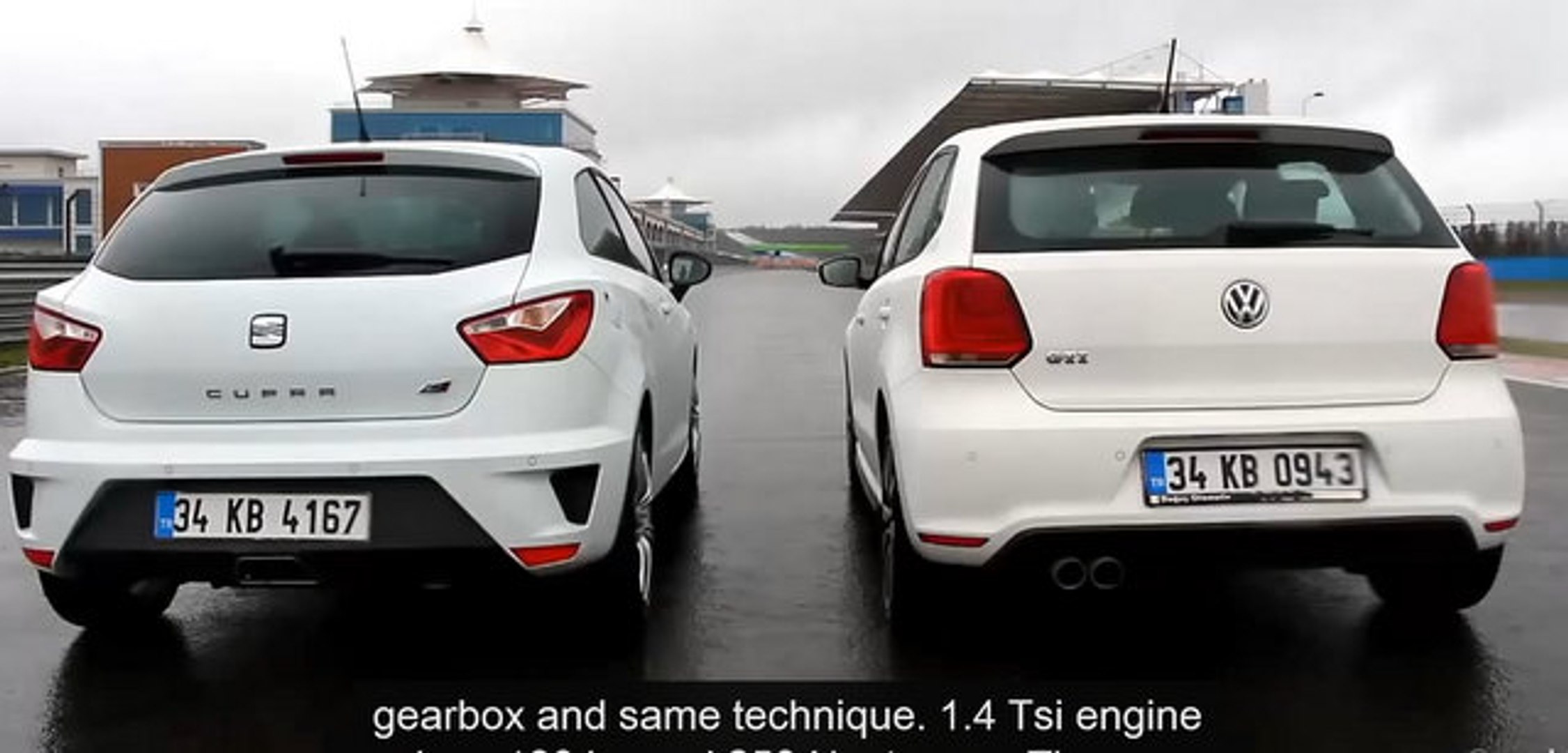 Drag - Seat Ibiza Cupra vs VW Polo GTI (Part 1) - Dailymotion Video