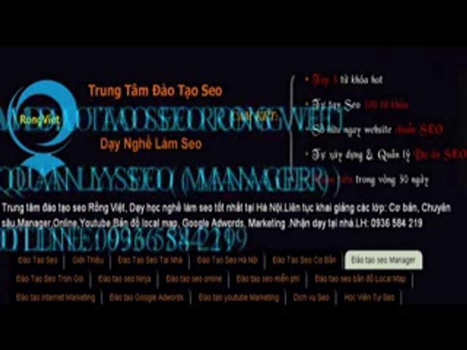 Đào tạo seo manager - Daotaohocseo.com