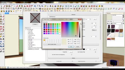 Skethcup Lesson 34 - 2 Bedroom improving materials