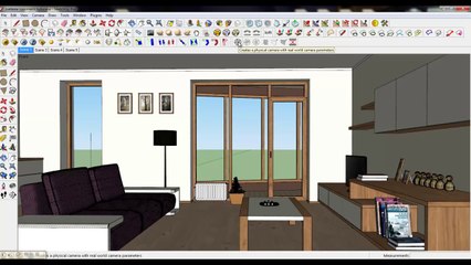 Skethcup Lesson 29 - Improving living room materials