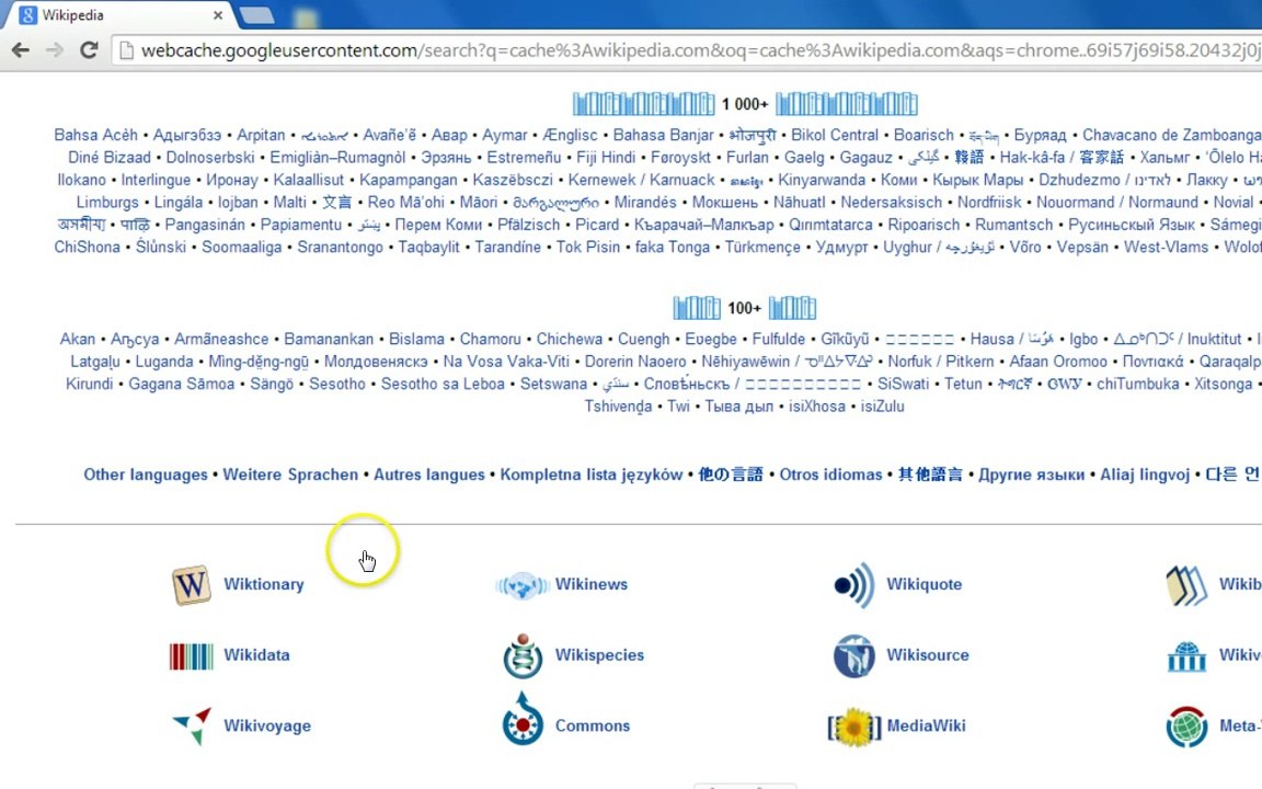 How to open Google Cache version of any website...