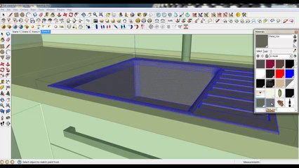 Skethcup Lesson 28 - Improving kitchen materials