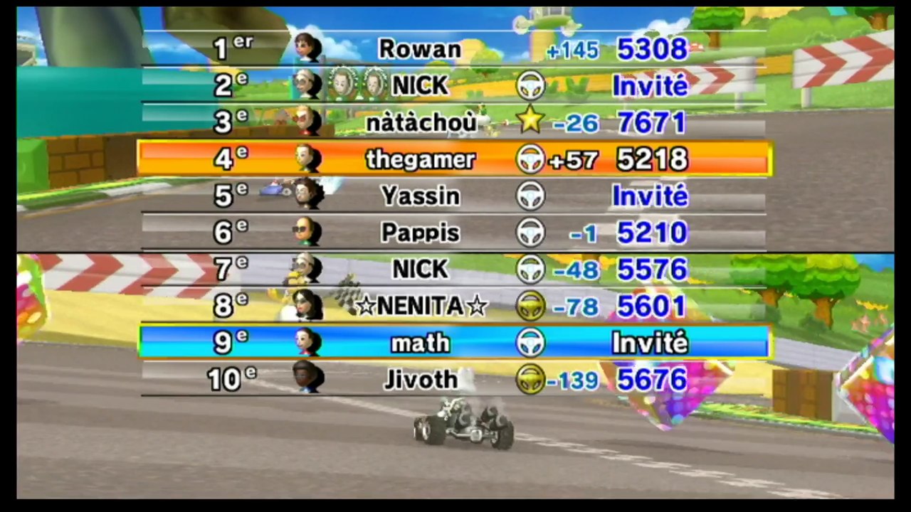 (thegamer) mario kart wii session multijoueurs avec tchominou