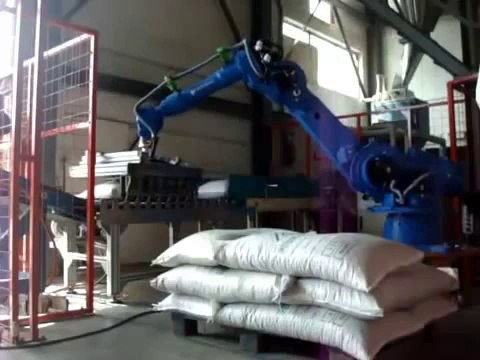 Akmaksan Yaskawa Robot Palletizer Çuval Uyg.