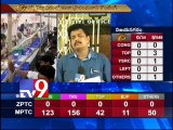 TRS leads in Telangana, TDP Seemandhra in MPTC ZPTC results