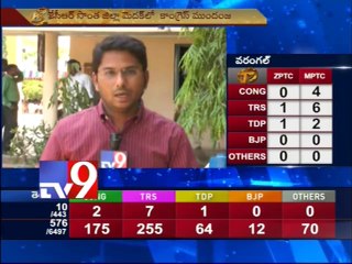 TRS leads in Telangana, TDP in Seemandhra