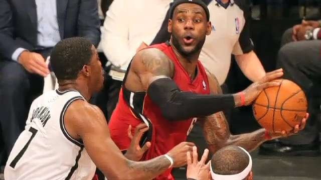 LeBron's Huge Night Lifts Heat Past Nets