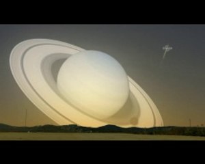 Satürn, Dünya’nın yanından böyle geçip gitseydi