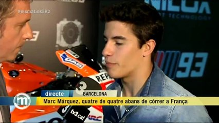TV3 - Els Matins - Marc Márquez: "Ningú parla molt de Valentino, però potser és el rival més f