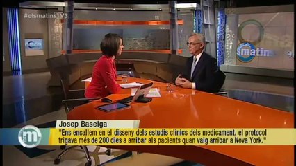 TV3 - Els Matins - Josep Baselga: "El càncer es pot estar acabant com una causa de mort important"