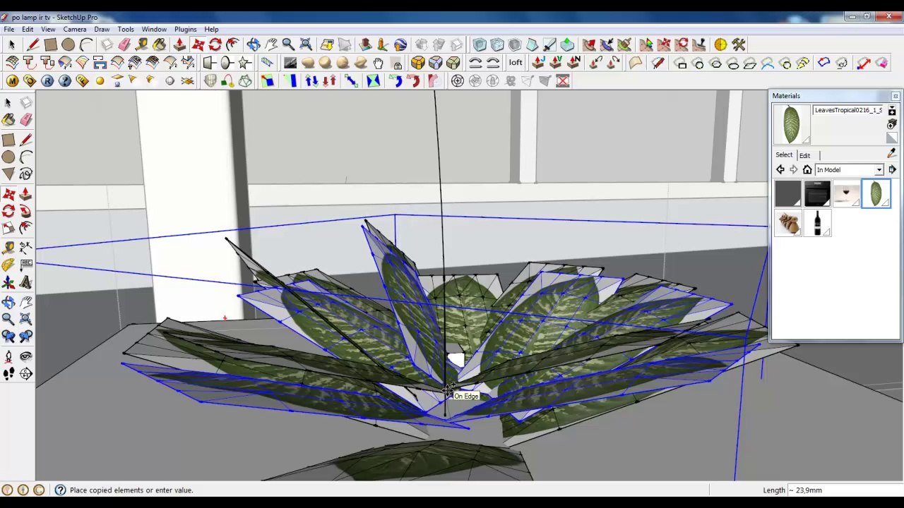 Sketchup Lesson 16 - Plant